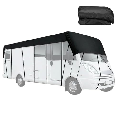 DFANCE Wohnmobil Dachabdeckung,210D Wohnwagen Abdeckung Wasserdicht,Atmungsaktive Wohnmobilabdeckungen Frostschutz und UV-Schutz,Universelle wohnmobil-Wohnwagenabdeckung(Size:7.5 * 3m) von DFANCE