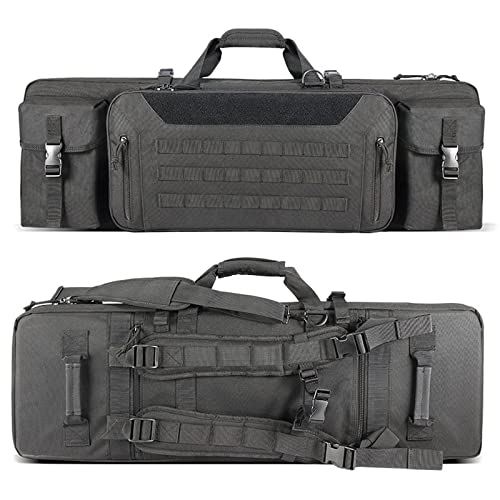 DFANCE wasserdichte Gewehrtasche,Taktische Gewehrtasche 2 Langwaffen,Doppel Waffentasche Gewehrtasche,Langwaffentasche,Gepolsterte Gewehrkoffer,Multifunktionale ​Gewehr Weichkoffer von DFANCE