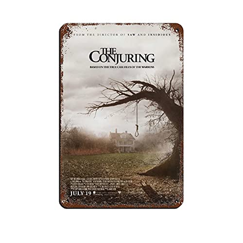 DFASF Schauspieler Vera Farmiga The Conjuring Movie 2 Retro Poster Metall Blechschild Chic Art Retro Eisen Malerei Bar Menschen Höhle Cafe Familie Garage Poster Wanddekoration 20 x 30 cm von DFASF