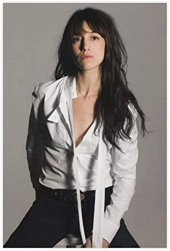 Charlotte Gainsbourg Leinwand-Poster Druck Schlafzimmer Büro Dekoration moderne Heimdekoration Bild HD-Druck Gemälde Wandkunst britische Sängerin Wanddekoration Kunstwerk, ungerahmt,30x45cm von DFBFMO