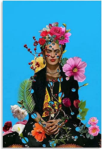 Frida Kahlo Bild Kunstwerk Leinwand Wandkunst Blumenfrau Wanddekoration Frida Kahlo Selbstporträt Ölgemälde HD-Druck Gemälde Poster für Küche Esszimmer Bar Wohnkultur,70×90cm Frida Kahlo Bild Kunstwerk Leinwand Wandkunst Blumenfrau Wanddekoration Frida Kahlo Selbstporträt Ölgemälde HD-Druck Gemälde Poster für Küche Esszimmer Bar Wohnkultur,70×90cm von DFBFMO