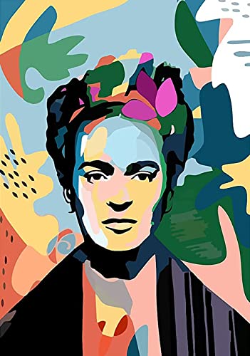 Frida Kahlo Leinwand Poster Wandkunst Dekor Frida Kahlo Druck Kunst Bild Gemälde Frida Selbstporträt Ölgemälde Kunstwerk für Wohnzimmer Schlafzimmer Dekoration Moderne Wohnkultur Rahmenlos,30×45cm von DFBFMO