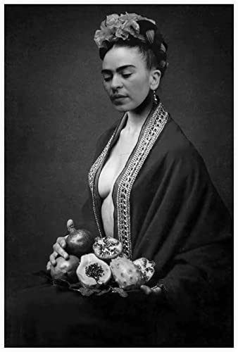 Frida Kahlo-Leinwandposter mexikanischer Künstler Wanddekoration Frida Kahlo-Drucke auf Leinwand Frida-Kunstwerk Wandkunstdruck Heimdekoration Leinwand Gemälde Bild für Wohnzimmer kein Rahmen,50x70cm von DFBFMO