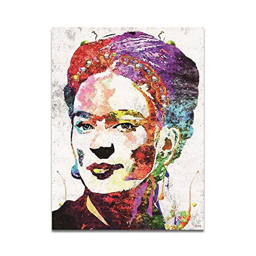 Frida Kahlo Selbstporträt Gemälde Bild Frida Kahlo Maler Posterdrucke auf Leinwand Aquarell Wanddekoration Pop Art Wandkunst Leinwand Kunstwerk für Wohnkultur Schlafzimmer, ungerahmt,50×70cm Frida Kahlo Selbstporträt Gemälde Bild Frida Kahlo Maler Posterdrucke auf Leinwand Aquarell Wanddekoration Pop Art Wandkunst Leinwand Kunstwerk für Wohnkultur Schlafzimmer, ungerahmt,50×70cm von DFBFMO
