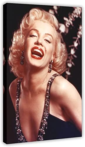 Schauspielerin Marilyn Monroe Leinwand Poster Sexy Schönheit Frau Wandkunst Dekor Druck Bild Gemälde Foto Home Decor Artwork für Wohnzimmer Schlafzimmer Dekoration Rahmenlos,60x90cm von DFBFMO