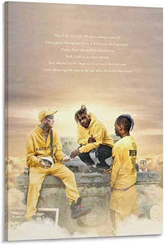 XXXTentacion X Lil Peep Legenden Poster Dekorative Malerei Leinwand Wand Poster Und Kunst Bild Drucken Moderne Familie Schlafzimmer Dekor Poster Rahmenlos,70x90cm von DFBFMO