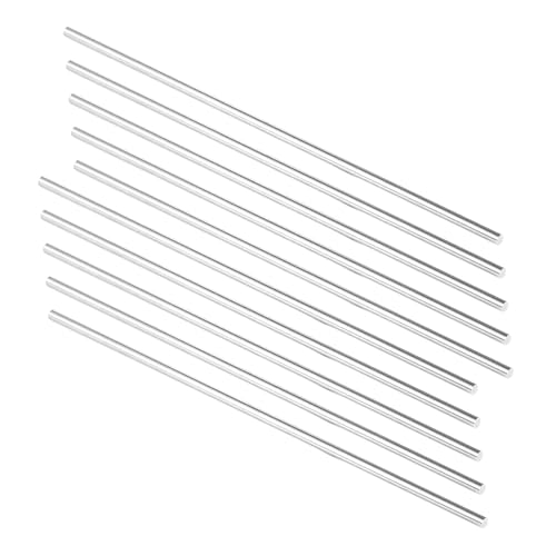 DFDPAXL 10 Stück Aluminium-Legierung Runde Solide Stange Länge 500Mm, 6061 Aluminium Stab Runde Bar Perfekt Für DIY Handwerk Machen Projekte,Diameter 2.5mm DFDPAXL 10 Stück Aluminium-Legierung Runde Solide Stange Länge 500Mm, 6061 Aluminium Stab Runde Bar Perfekt Für DIY Handwerk Machen Projekte,Diameter 2.5mm von DFDPAXL