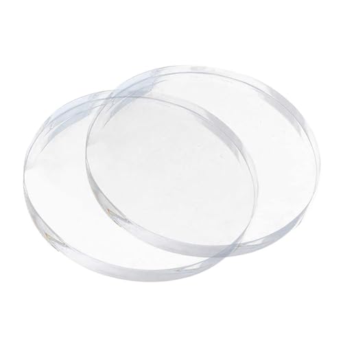 DFDPAXL 2 Stück Klare Runde Acrylscheiben Dicke 4 Mm Runde Acrylplatte Ideal Für Displaydesigns Und DIY-Projekte,Diameter 110mm von DFDPAXL