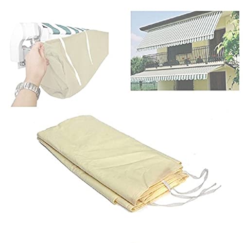 Markisen Schutzhülle, Markisenabdeckung Wasserdicht Einziehbare Terrassen Gelenkarm Markise Rain Canopy Storage Bag, Oxford, Sonnenschutz, Für Outdoor Garden Patio(Size:4M,Color:Beige) von DFEO