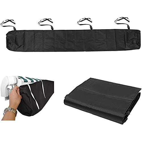 DFEO Markisen Schutzhülle, Markisenabdeckung Wasserdicht Einziehbare Terrassen Gelenkarm Markise Rain Canopy Storage Bag, Oxford, Sonnenschutz, Für Outdoor Garden Patio(Size:5M,Color:Schwarz) von DFEO