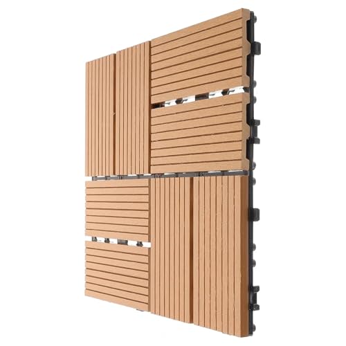 1 Quadratmeter 11 Stück Gelb Holz Kunststoff Boden Balkon Terrassendielen Fliesen ineinander greifen Garten Terrasse Für die Verlegung von Böden im Freien 1 Quadratmeter 11 Stück Gelb Holz Kunststoff Boden Balkon Terrassendielen Fliesen ineinander greifen Garten Terrasse Für die Verlegung von Böden im Freien von DFGBAPKBL