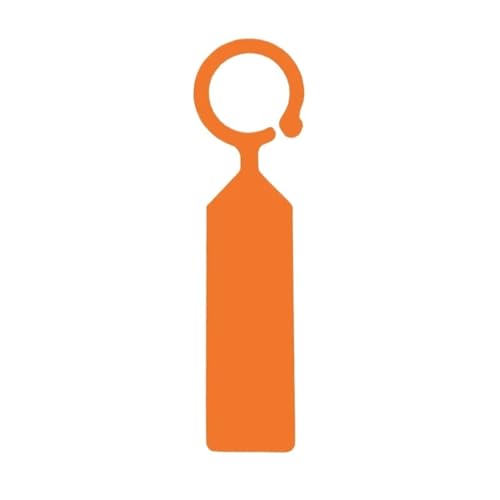 100 Stück Pflanzenetiketten, wasserdichte Etiketten, Gewächshaus, Obstgarten, Kunststoffpflanzen-Etiketten Zur Erfassung von Pflanzennamen(Orange) von DFGBAPKBL
