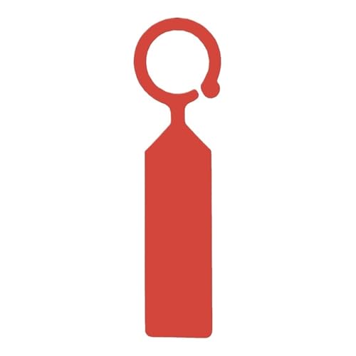 100 Stück Pflanzenetiketten, wasserdichte Etiketten, Gewächshaus, Obstgarten, Kunststoffpflanzen-Etiketten Zur Erfassung von Pflanzennamen(Red) von DFGBAPKBL