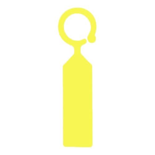 100 Stück Pflanzenetiketten, wasserdichte Etiketten, Gewächshaus, Obstgarten, Kunststoffpflanzen-Etiketten Zur Erfassung von Pflanzennamen(Yellow) von DFGBAPKBL