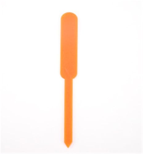 100 stücke Anlage Etiketten Gemüse Gartenarbeit Tags Kunststoff Pflanzen Boden Stecker for Unterscheiden Zur Erfassung von Pflanzennamen(Orange) von DFGBAPKBL