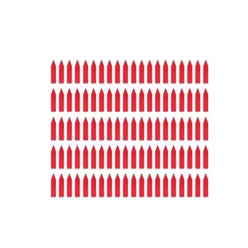 100 stücke Garten Anlage Etiketten Pflanzen Tag Kindergarten Marker Kunststoff Schreiben Platte Bord Plug In Karte Wasserdicht Zur Erfassung von Pflanzennamen(Red) von DFGBAPKBL