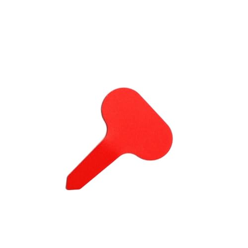 100 stücke Garten Anlage T Label Zubehör Blume Kunststoff Pflanzen Sämling Tag Zur Erfassung von Pflanzennamen(Red) von DFGBAPKBL