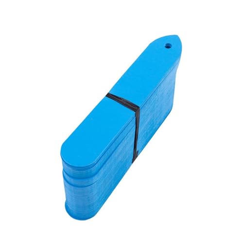 100 stücke Garten Wiederverwendbare Anlage Etiketten Einfarbig Zeichen Tags Wasserdichte Marker Rekord Platte Zur Erfassung von Pflanzennamen(Blue) von DFGBAPKBL