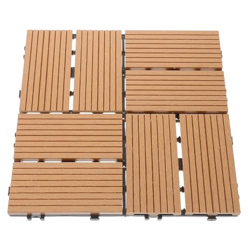 11 Stück 1 Quadrat Holz Kunststoff Terrassendielen Bodenfliesen Outdoor Balkon Bad Garten Terrasse DIY Patio Für die Verlegung von Böden im Freien 11 Stück 1 Quadrat Holz Kunststoff Terrassendielen Bodenfliesen Outdoor Balkon Bad Garten Terrasse DIY Patio Für die Verlegung von Böden im Freien von DFGBAPKBL