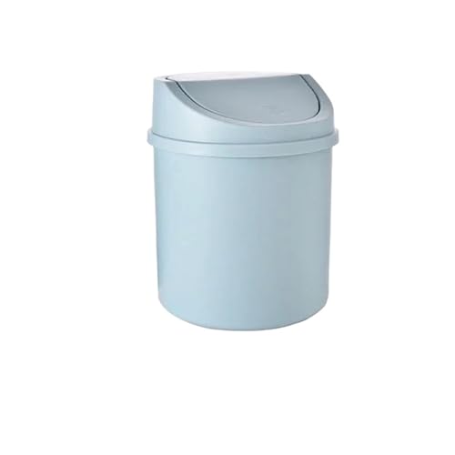 DFGBAPKBL 1 Stück Mini-Tischmülleimer, kleiner Mülleimer mit Abdeckung for den Schreibtisch zu Hause Für Desktop-Müll(Blue) von DFGBAPKBL