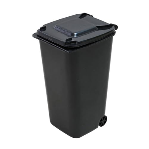 DFGBAPKBL 10 stücke Desktop Mini Mülleimer Kleine Dekoration Für Desktop-Müll(Black) von DFGBAPKBL