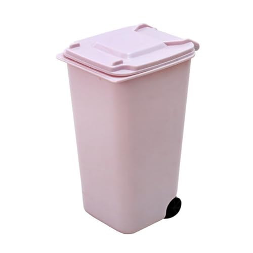 DFGBAPKBL 10 stücke Desktop Mini Mülleimer Kleine Dekoration Für Desktop-Müll(Pink) von DFGBAPKBL