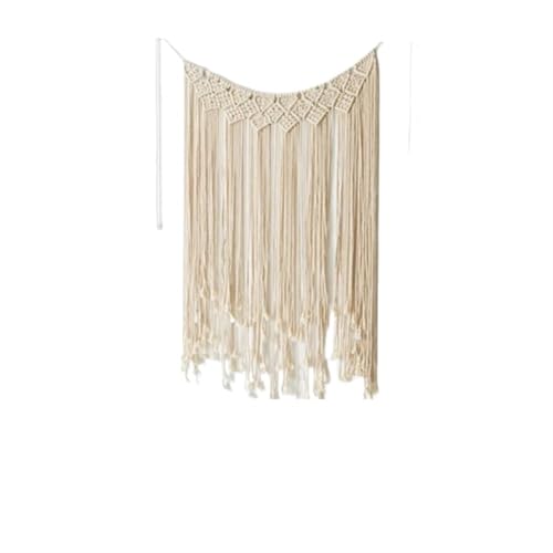 DFGBAPKBL 100 * 115cm Hand Woven Macrame Tapisserie Wandbehang Fenster Tür Vorhänge Hochzeit Hintergrund Home Dekoration Für die Dekoration von Wänden(50CMx65CM) von DFGBAPKBL
