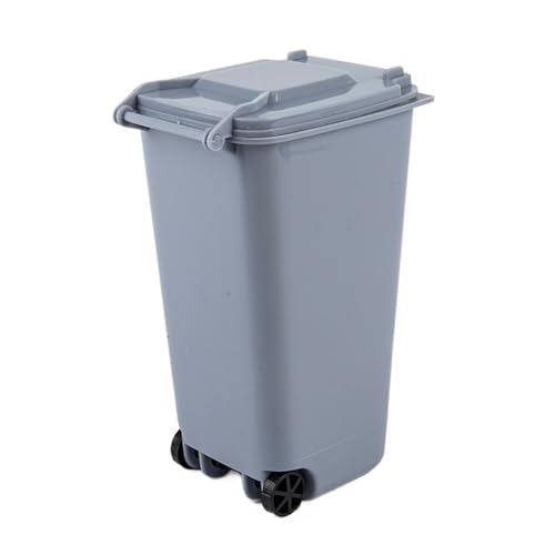 DFGBAPKBL 10Pcs Mini Desktop Mülleimer Kunststoff Abfall Bins mit Deckel Haushalt Für Desktop-Müll(Blue) von DFGBAPKBL