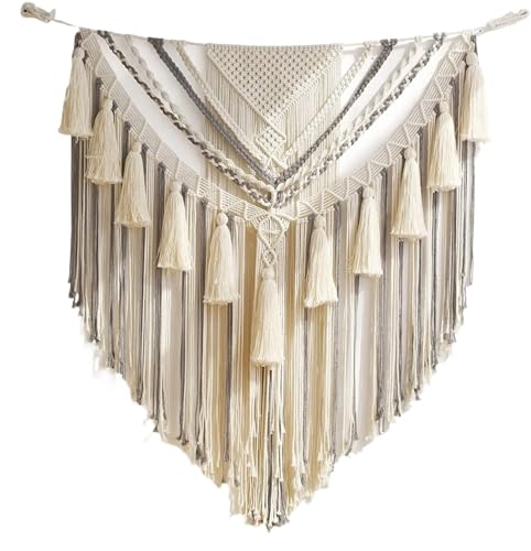 DFGBAPKBL 1PC Makramee-Wandbehang, großer Makramee-Wandteppich, handgefertigt, gewebter Wandteppich, Kunsthandwerk for die Wand, Wohnzimmer, Schlafzimmer, Wohnung Für die Dekoration von Wänden DFGBAPKBL 1PC Makramee-Wandbehang, großer Makramee-Wandteppich, handgefertigt, gewebter Wandteppich, Kunsthandwerk for die Wand, Wohnzimmer, Schlafzimmer, Wohnung Für die Dekoration von Wänden von DFGBAPKBL