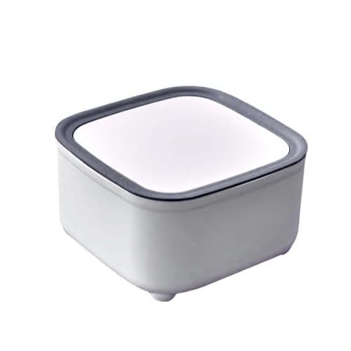 DFGBAPKBL 2 stücke Desktop Mülleimer Büro Tisch Drücken Typ Abfall Bin Kunststoff Für Desktop-Müll(Gray) von DFGBAPKBL