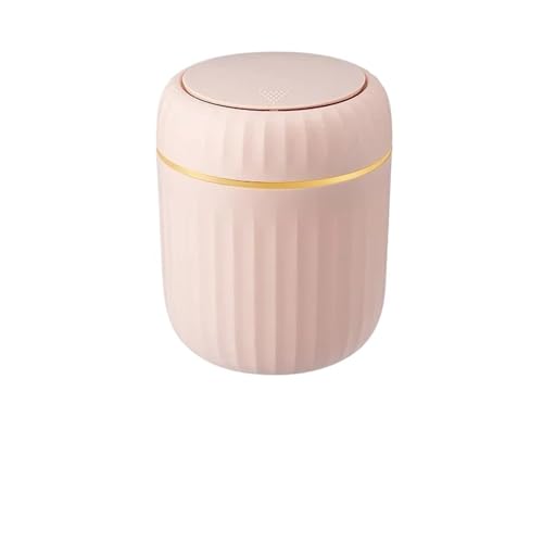DFGBAPKBL 2 stücke Mini Desktop Mülleimer Mit Deckel Müll Abfall Bin Organizer Hause Liefert Für Desktop-Müll(Pink) von DFGBAPKBL