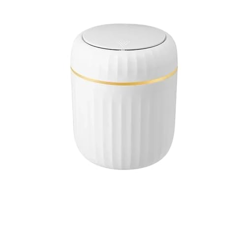DFGBAPKBL 2 stücke Mini Desktop Mülleimer Mit Deckel Müll Abfall Bin Organizer Hause Liefert Für Desktop-Müll(White) von DFGBAPKBL