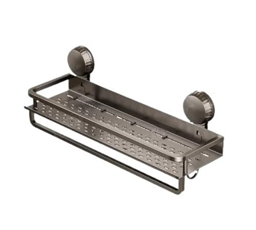 DFGBAPKBL Badezimmer-Wandhalterung mit Saugnapf, Toilettenartikel-Aufbewahrungsregal Haken, Metall-Abflussregal Zur Aufbewahrung von Badezimmerzubehör DFGBAPKBL Badezimmer-Wandhalterung mit Saugnapf, Toilettenartikel-Aufbewahrungsregal Haken, Metall-Abflussregal Zur Aufbewahrung von Badezimmerzubehör von DFGBAPKBL