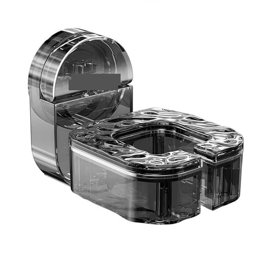 DFGBAPKBL Badezimmer Wandmontage Haartrockner Halter Saugnapf rotierenden Aufbewahrung Halterung Zur Aufbewahrung von Badezimmerzubehör(Black) von DFGBAPKBL