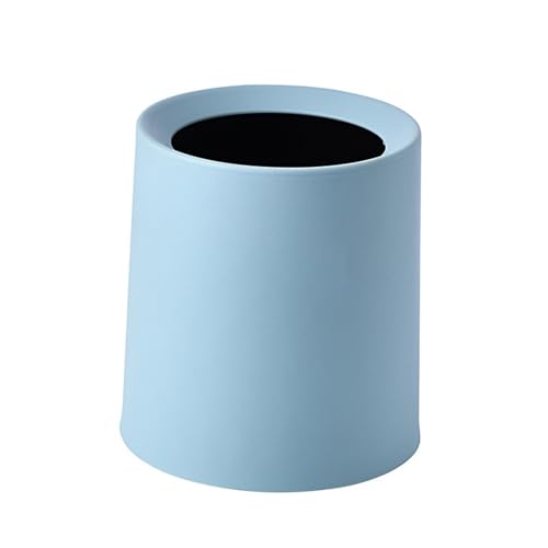 DFGBAPKBL Desktop Mini Mülleimer Haushalt Kaffee Tisch Schreibtisch Nacht Lagerung Eimer Können Für Desktop-Müll(Blue) von DFGBAPKBL
