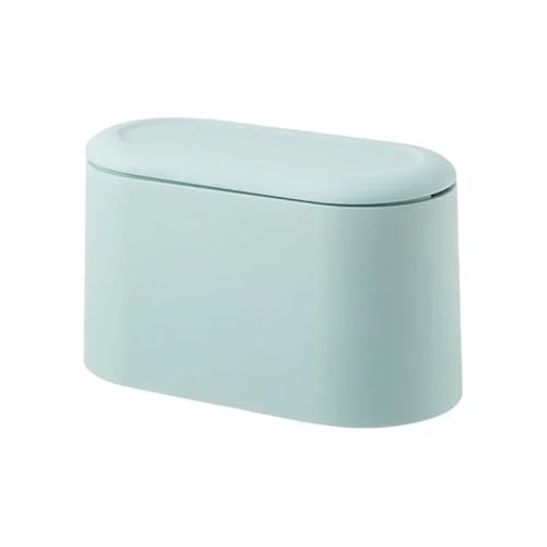 DFGBAPKBL Einfacher Desktop-Mülleimer Mini Durable Storage Bucket Can for Büro Für Desktop-Müll(Blue) von DFGBAPKBL