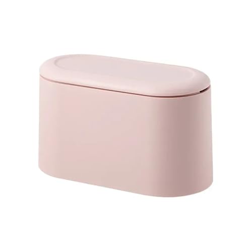 DFGBAPKBL Einfacher Desktop-Mülleimer Mini Durable Storage Bucket Can for Büro Für Desktop-Müll(Pink) von DFGBAPKBL