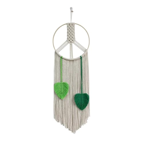 DFGBAPKBL Gewebtes Blatt Makramee Wandteppich Quaste Wandbehang Garten Schlafzimmer Home Hotel Dekor Dekoration Für die Dekoration von Wänden(Style1) von DFGBAPKBL