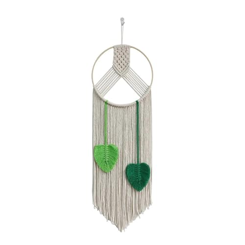 DFGBAPKBL Gewebtes Blatt Makramee Wandteppich Quaste Wandbehang Garten Schlafzimmer Home Hotel Dekor Dekoration Für die Dekoration von Wänden(Style2) von DFGBAPKBL