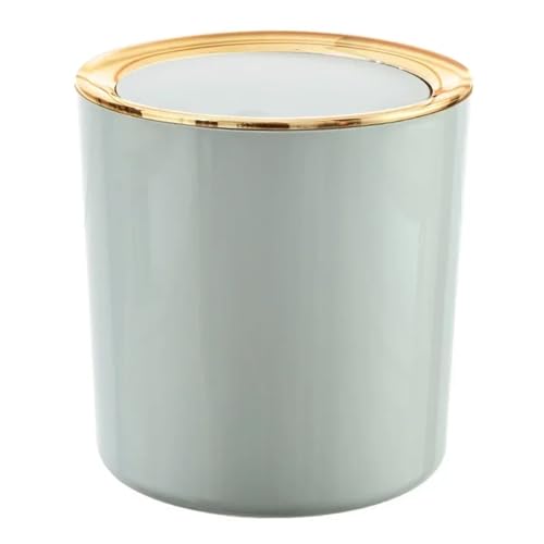 DFGBAPKBL Kleine Abfallbehälter Desktop Müllkorb Home Tisch Kunststoff Mülleimer Für Desktop-Müll(Green) von DFGBAPKBL