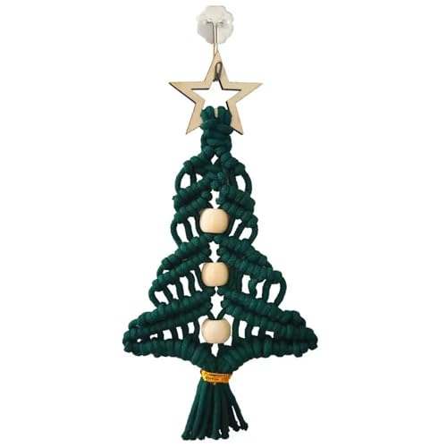 DFGBAPKBL Makramee Weihnachtsbaum Wandbehang Tapisserie handgewebte Dekoration for Wohnzimmer Dekor Für die Dekoration von Wänden(Style3) von DFGBAPKBL