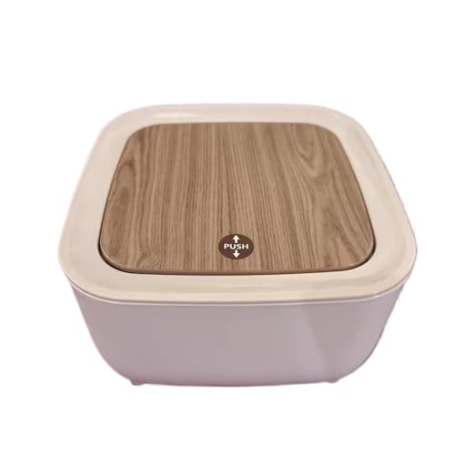 DFGBAPKBL Mini-Desktop-Mülleimer, kleine Mülleimer-Röhre mit Deckel, Aufbewahrungsbox Für Desktop-Müll von DFGBAPKBL