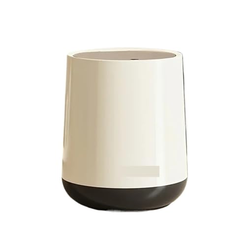 DFGBAPKBL Mini Desktop Mülleimer Presse Typ Pop-up Deckel Sanitär Bin Verwenden Sparen Raum Für Desktop-Müll(White) von DFGBAPKBL