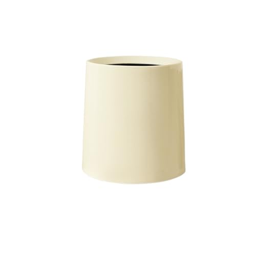 DFGBAPKBL Mini Desktop-Mülleimer mit Abdeckung, Schlafzimmer Für Desktop-Müll(Beige) von DFGBAPKBL