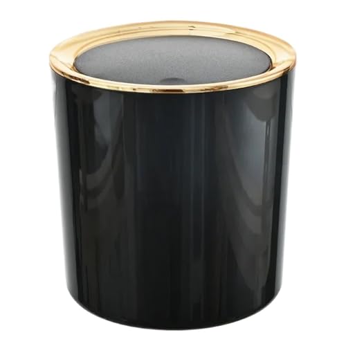 DFGBAPKBL Mini Kleine Abfalleimer Desktop Müll Korb Hause Tisch Kunststoff Mülleimer Für Desktop-Müll(Black) von DFGBAPKBL