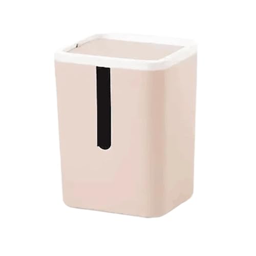 DFGBAPKBL Mini Kleiner Abfalleimer Desktop Müllkorb Kunststoff Büro Mülleimer Für Desktop-Müll(Pink) von DFGBAPKBL