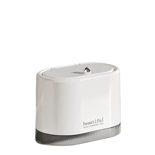 DFGBAPKBL Mini-Mülleimer Abfalleimer mit Druckdeckel for Couchtisch Für Desktop-Müll(White) von DFGBAPKBL