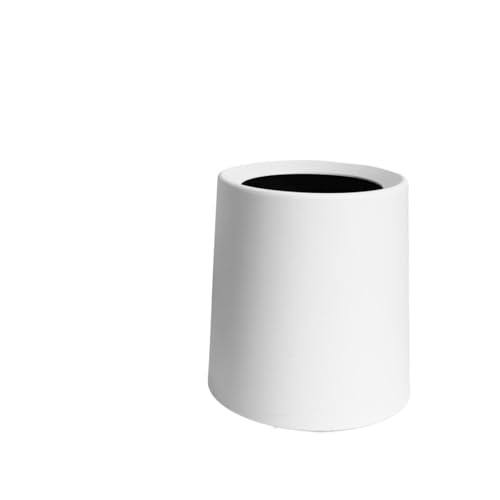 DFGBAPKBL Mülleimer Desktop-Mülleimer Mini-Papierkorb Schlafzimmer-Aufbewahrungsbehälter Für Desktop-Müll(White) von DFGBAPKBL