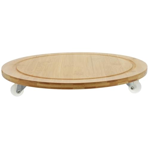 DFGBAPKBL Pflanzenständer mit Rädern Mobiler Blumentopfständer Indoor Pflanze mit Rollen Tabletts Holzwagen für Balkon Halter Dolly Rollcontainer von DFGBAPKBL