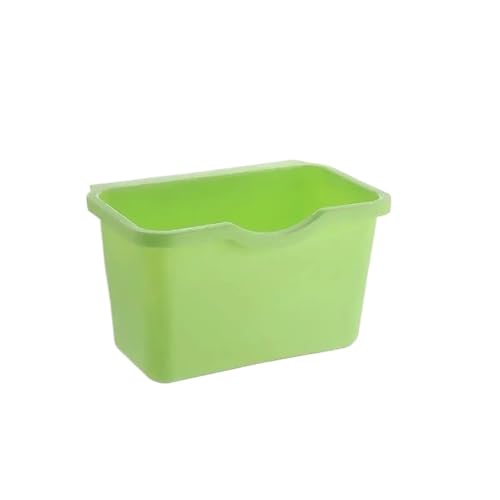 DFGBAPKBL Platzsparender, rechteckiger Mülleimer-Papier-Organizer aus Kunststoff, leicht zu reinigen Für Desktop-Müll(Green) von DFGBAPKBL